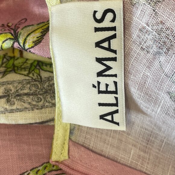 Alemais Monte Midi Dress Pink Print - Picture 15 of 16